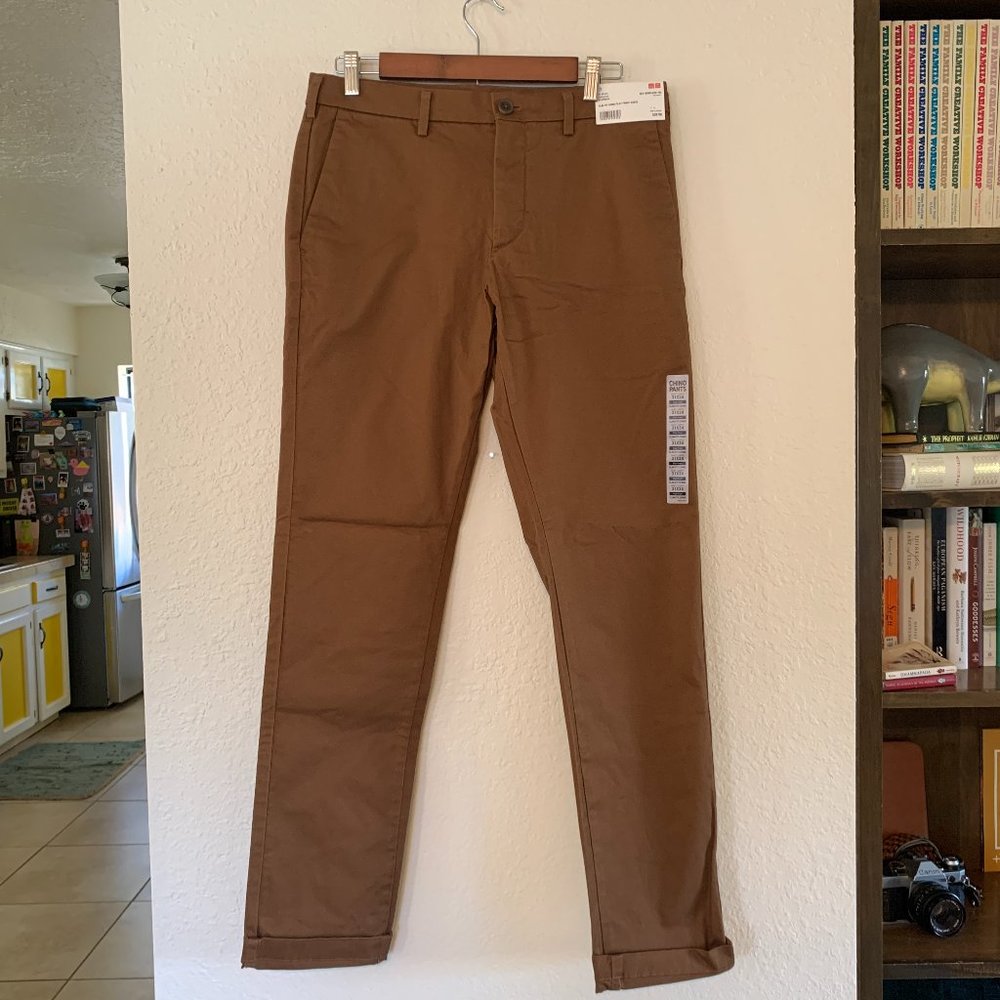Uniqlo Slim Fit Chino Flat Front Pants - NWT